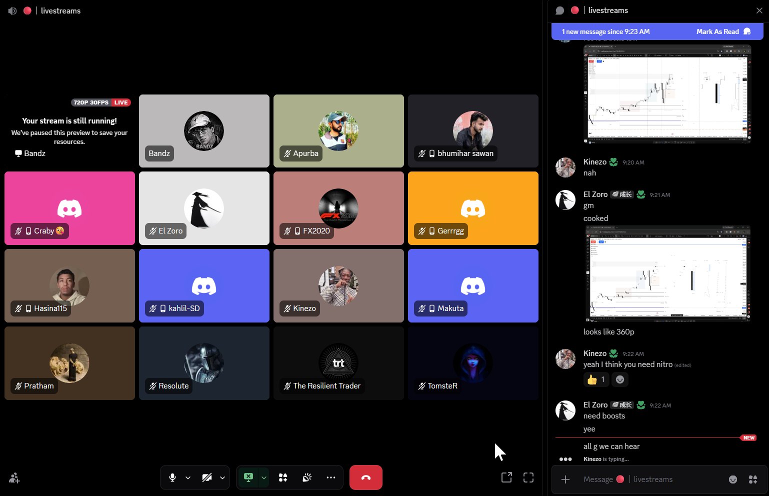 A full Bandz livestream call and chat in Discord